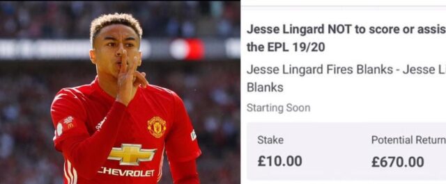 Lingard scommessa