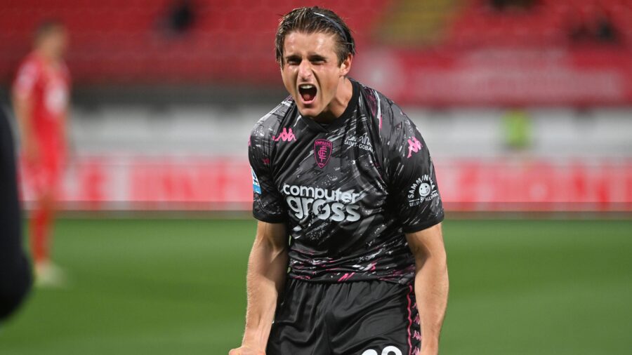 Lorenzo colombo serie a 2024 25 monza empoli 1 3 esultanza jubel joy celebration single shot serie a 2024 25 monza empoli 1 3jpg