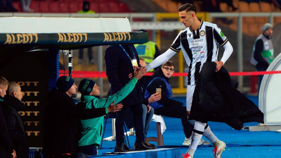 Lucca litiga con padelli in panchina dopo lecce udinese