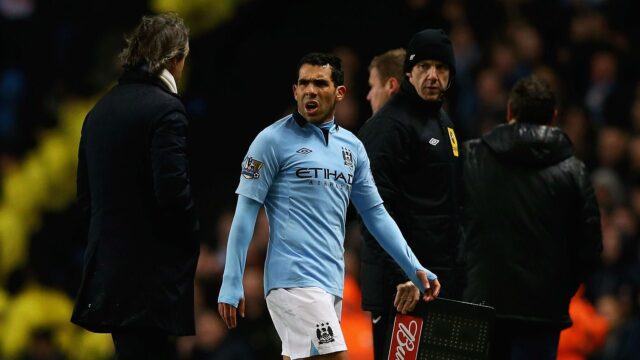Mancini tevez lite manchester city