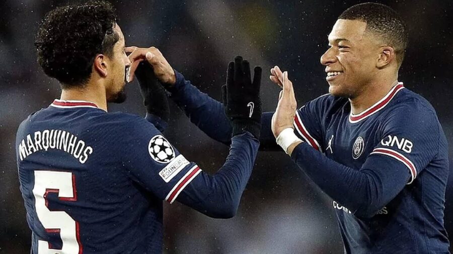 Marquinhos e mbappe