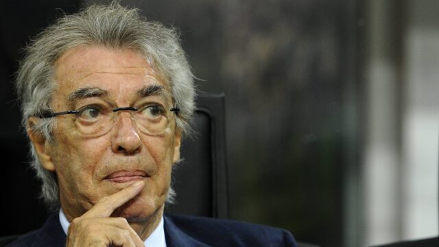 Massimo moratti ex presidente inter football europaleague inter mailand hapoel be er sheva giuseppexcelestejpg