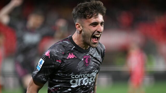 Mattia viti serie a 2024 25 monza empoli 1 3 esultanza jubel joy celebration serie a 2024 25 monza empoli 1 3jpg