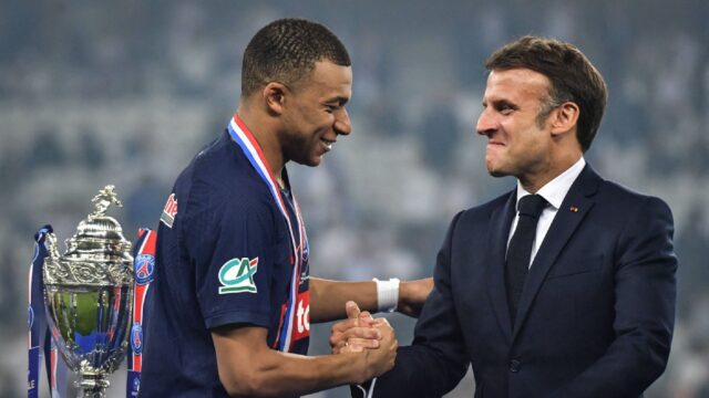 Mbappe macron psg