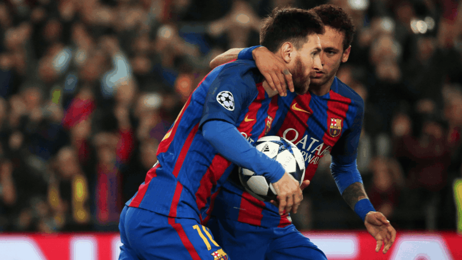 Messi neymar barcellona psg champions league