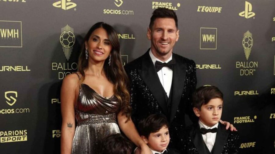 Messi party pallone doro