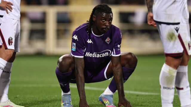Moise kean fiorentinaduring the italian serie a match between fiorentina 3 2 bologna at artemio franchi stadium on may 18 2025 in firenze italy noxthirdxpartyxsales 291134199jpg