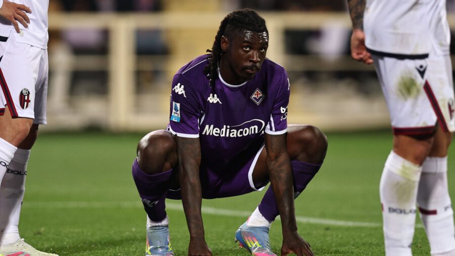 Moise kean fiorentinaduring the italian serie a match between fiorentina 3 2 bologna at artemio franchi stadium on may 18 2025 in firenze italy noxthirdxpartyxsales 291134199jpg