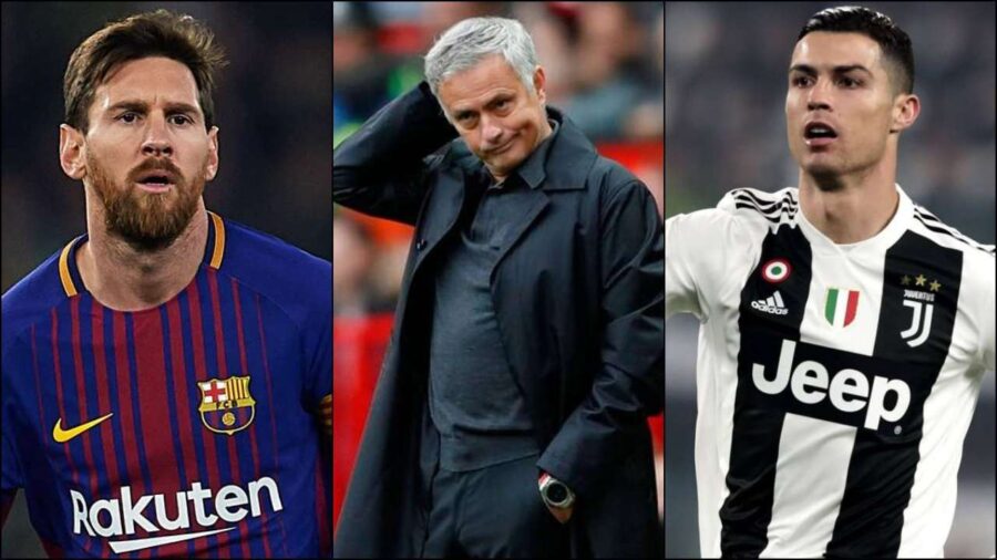 Mourinho su cr7 e messi