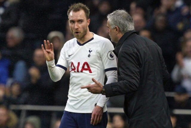 Mourinho su eriksen