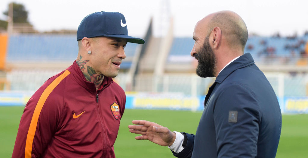 Nainggolan discute con Monchi ai tempi della Roma