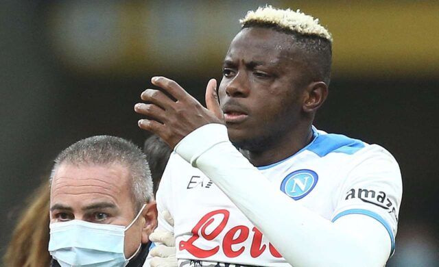 Napoli infortunio osimhen