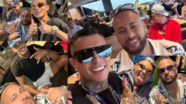 Neymar festa crociera