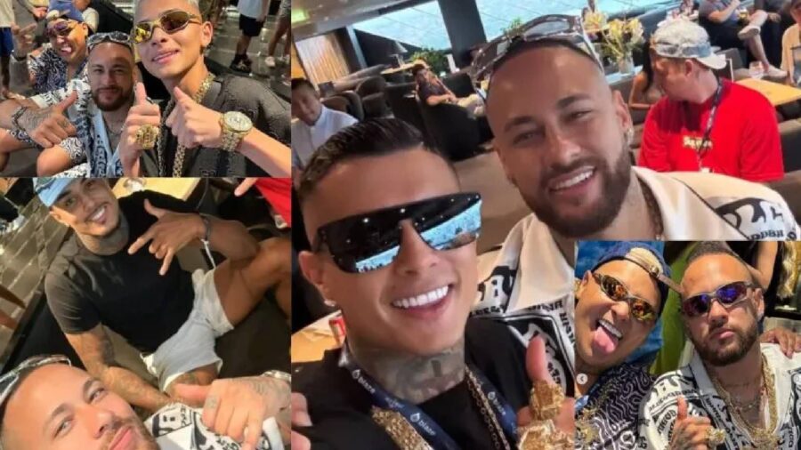 Neymar festa crociera