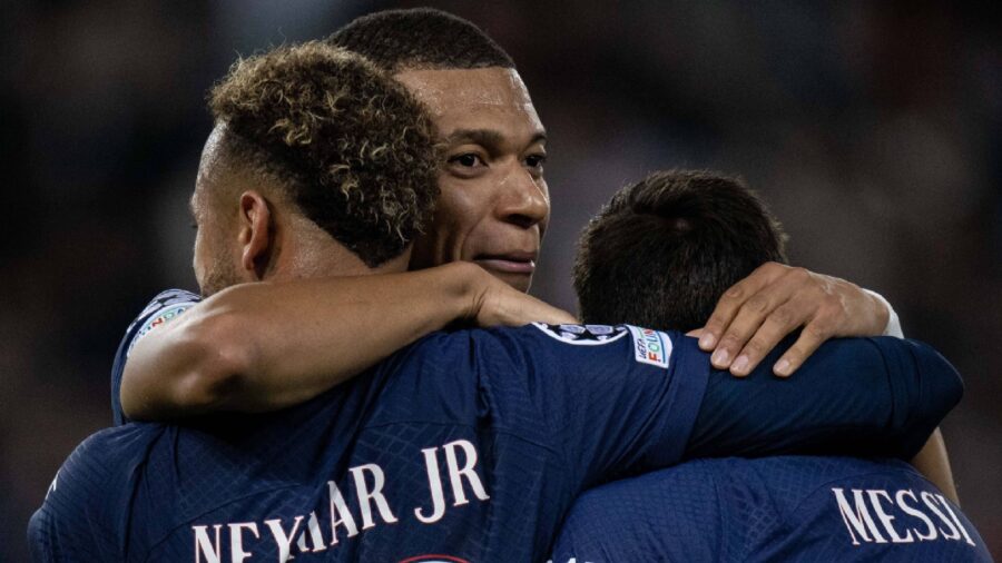 Neymar psg messi mbappe