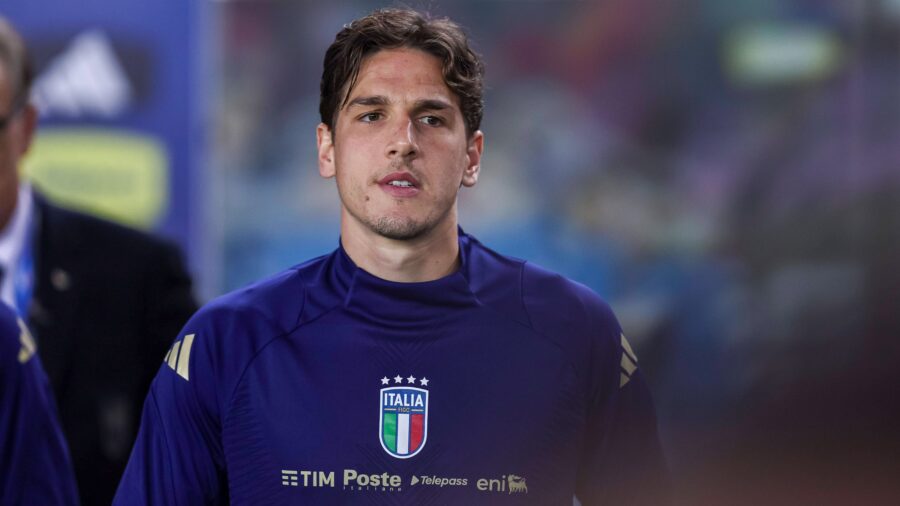 Nicolo zaniolo italy during the uefa nations league 2024 2025 match between iitaly 4 1 israel at friuli stadium on october 14 2024 in udine italy noxthirdxpartyxsales 270322426jpg
