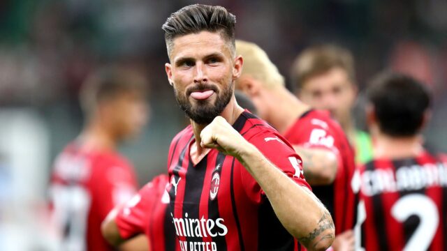 Olivier giroud maglia del milan
