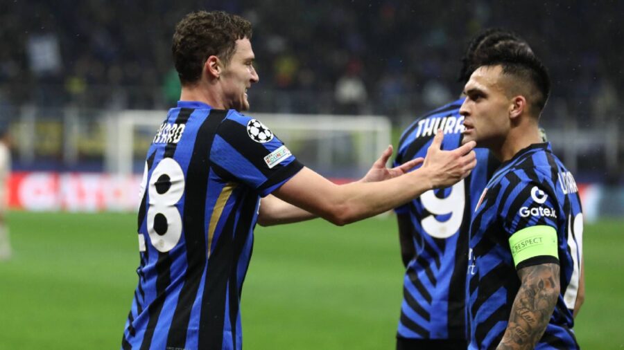 Pavard e lautaro inter esultanza