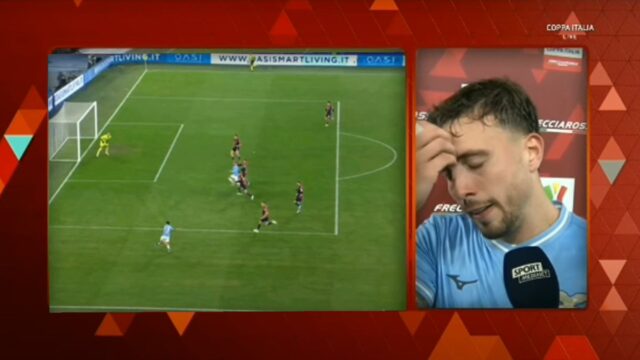 Pellegrini piange dopo lazio genoa