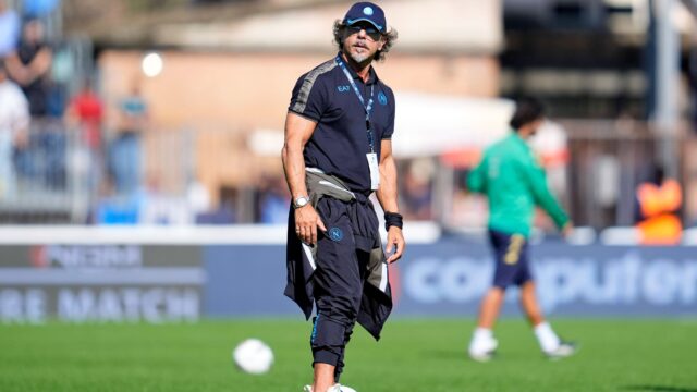 Personal trainer tiberio ancora ssc napoli looks on serie a empoli fc v ssc napoli carlo castellani october 20 2024 empoli italyjpg hbz5k