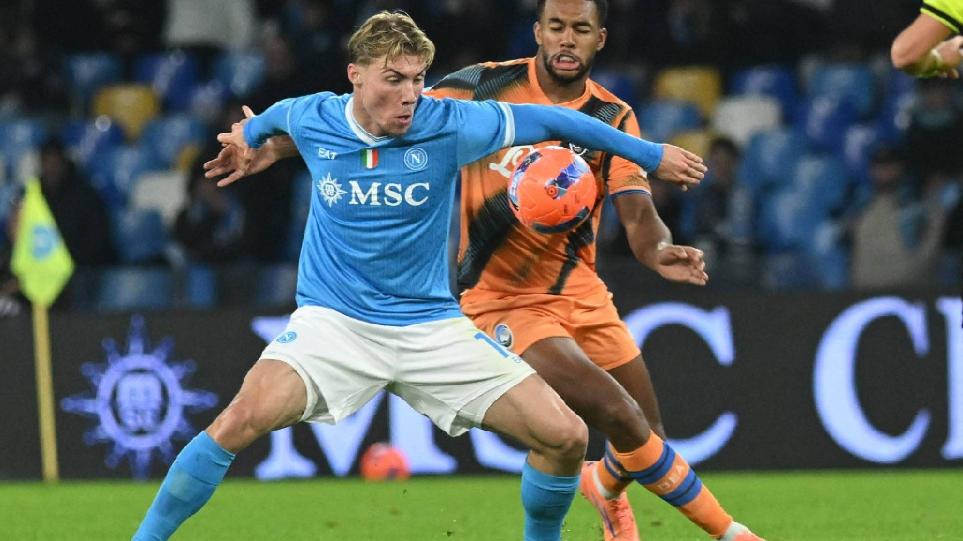 Rasmus Hojlund in azione di gioco