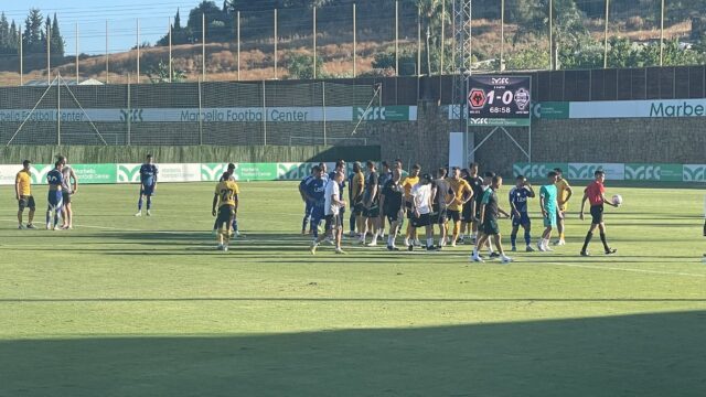 Razzismo pugno amichevole como wolves