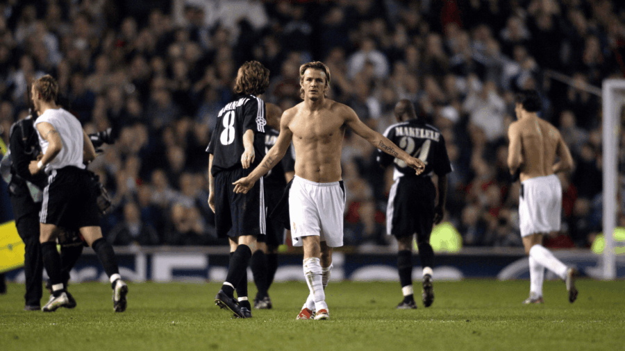 Real madrid manchester united david beckham