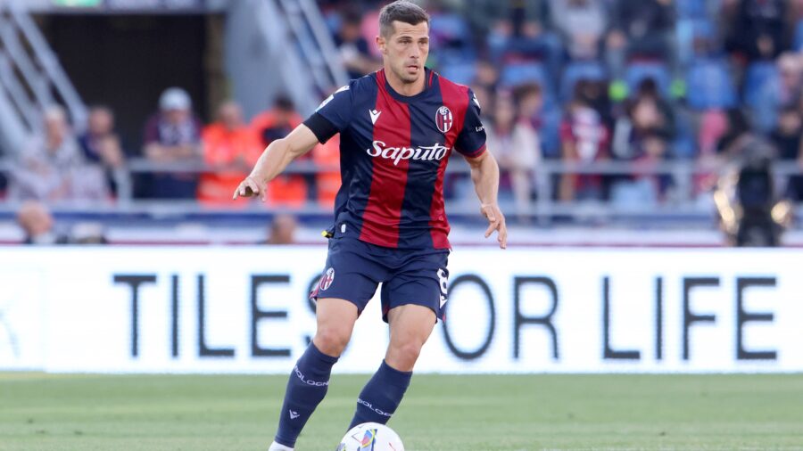 Remo freuler bologna serie a 2024 25 bologna vs genoa 1 3 24 05 2025 azione action single shot serie a 2024 25 bologna genoa 1 3jpg