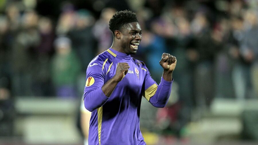 Richards con la maglia della fiorentina