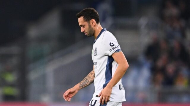 Roma inter infortunio calhanoglu