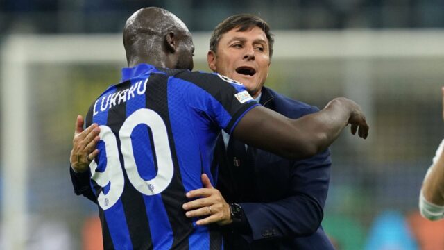 Romelu lukaku zanetti abbraccio inter