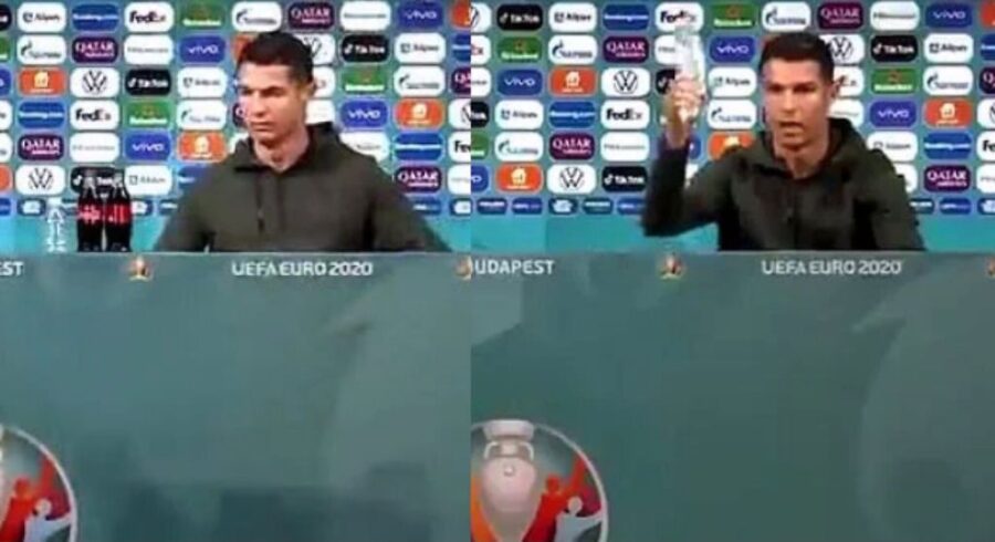 Ronaldo snobba coca cola