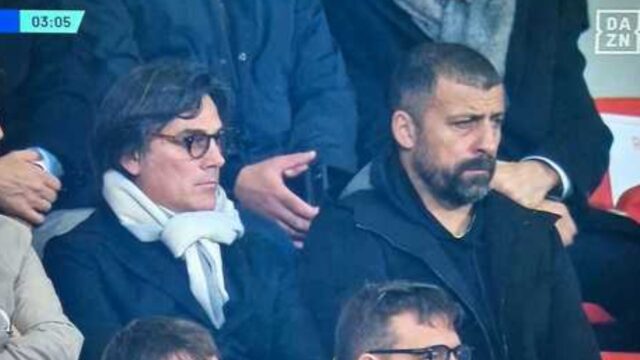Samuel in tribuna a monza roma