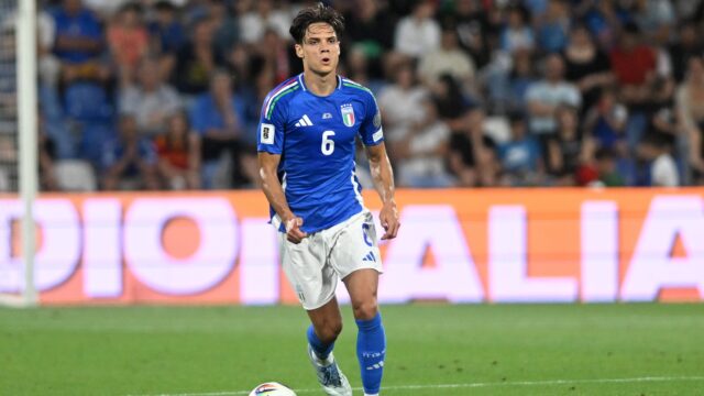 Samuele ricci italia qualifying round italy moldova 2 0 azione action single shot 2024 25 qualificazioni mondiali 2026 italia moldova moldavia 2 0jpg