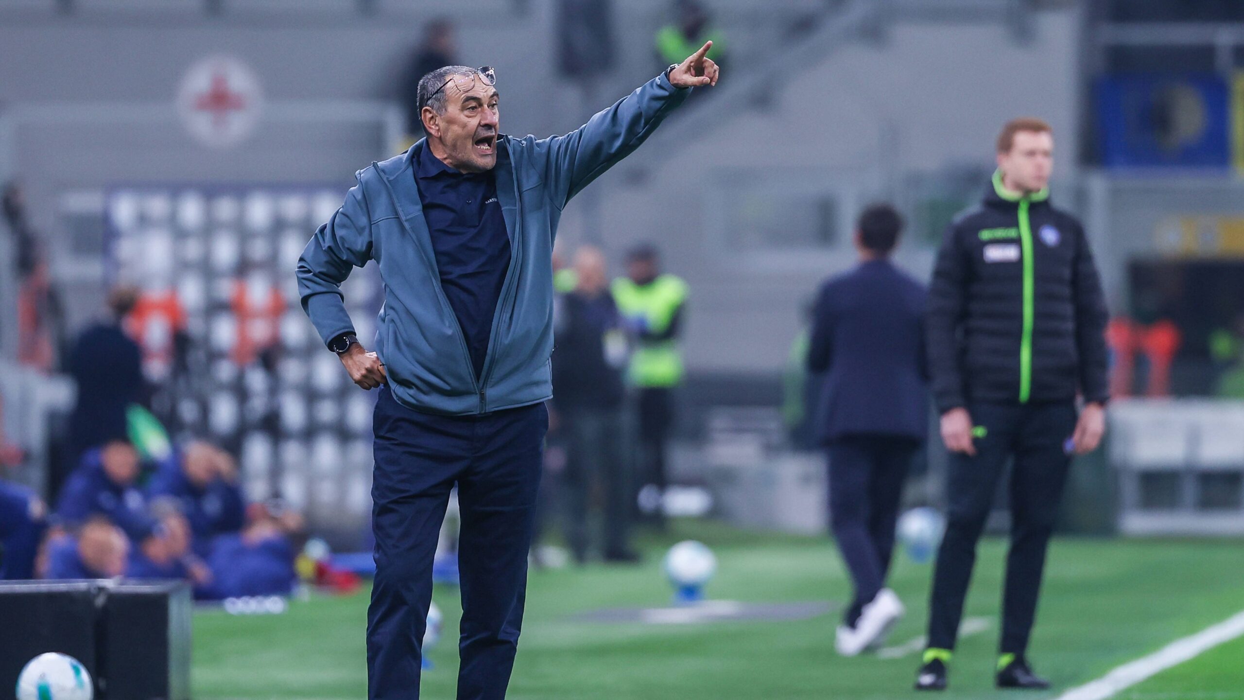 Sarri durante Inter Lazio