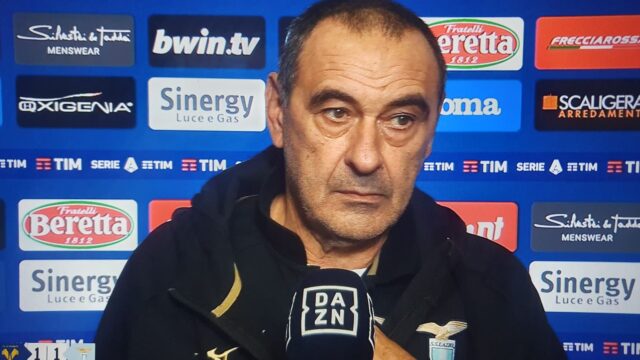 Sarri mastica amaro dopo il pari di verona lazio