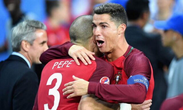 Scherzone di ronaldo a pepe