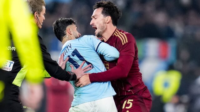 Scontro hummels castellanos derby