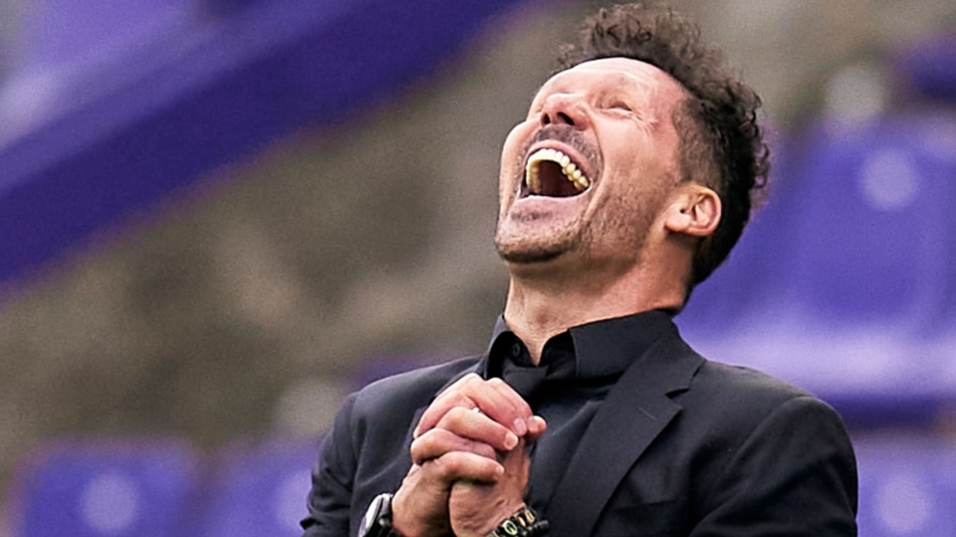 L'allenatore dell'Atletico Madrid Diego "Cholo" Simeone