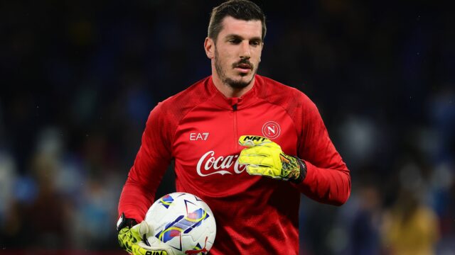 Simone scuffet of ssc napoli prior to the serie a football match between ssc napoli and empoli fc at diego armando maradona stadium in naples italy april 14th 2025 cesarexpurinijpg