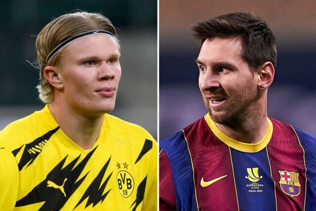 Sport preview erling haaland and lionel messi