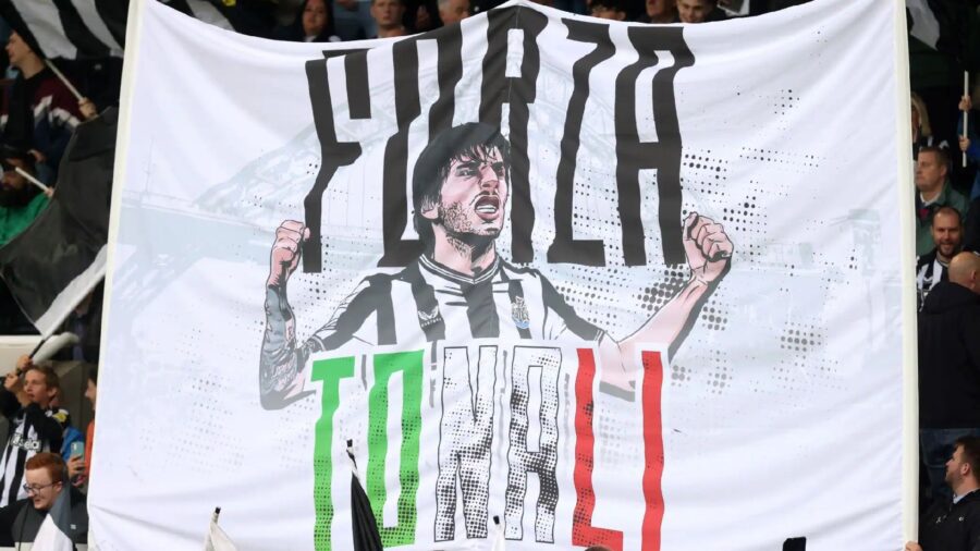 Striscione tonali newcastle