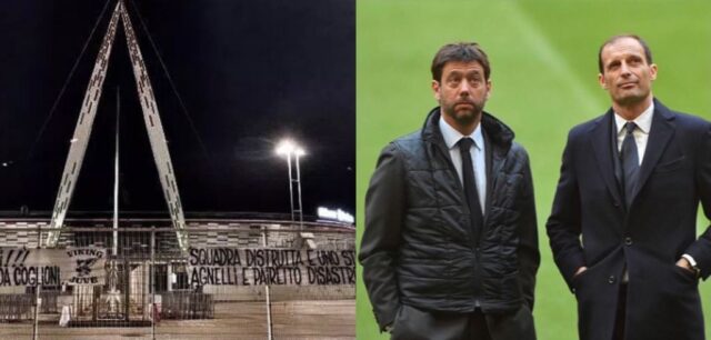 Striscioni tifosi della juventus