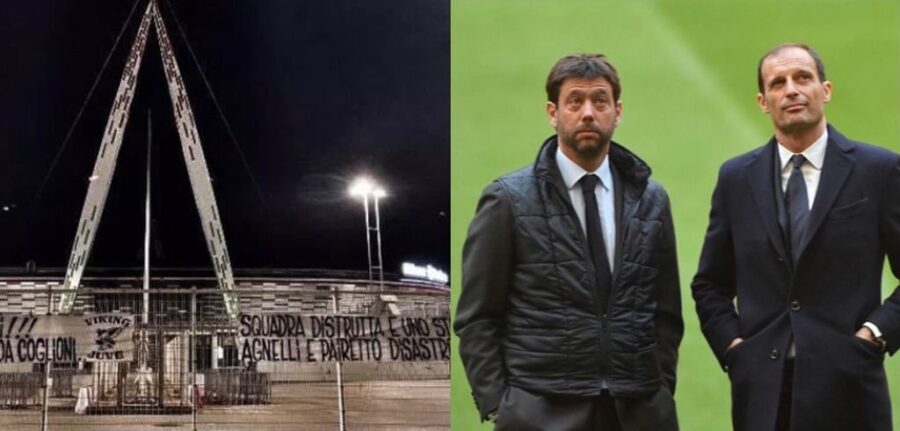 Striscioni tifosi della juventus