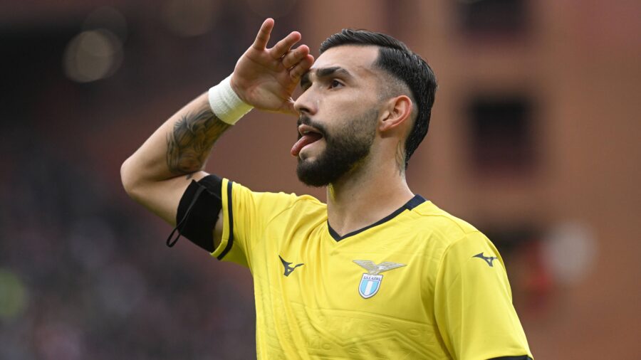 Taty valentin castellanos serie a 2024 25 genoa lazio 0 2 esultanza jubel joy celebration single shot serie a 2024 25 genoa lazio 0 2jpg