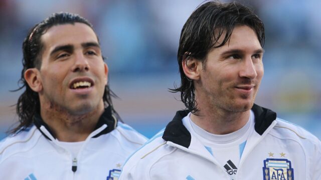 Tevez messi