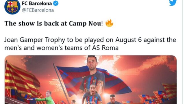Trofeo gamper barcellona roma