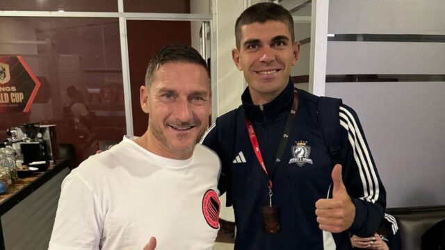 Trombetta e totti alla kings league world cup