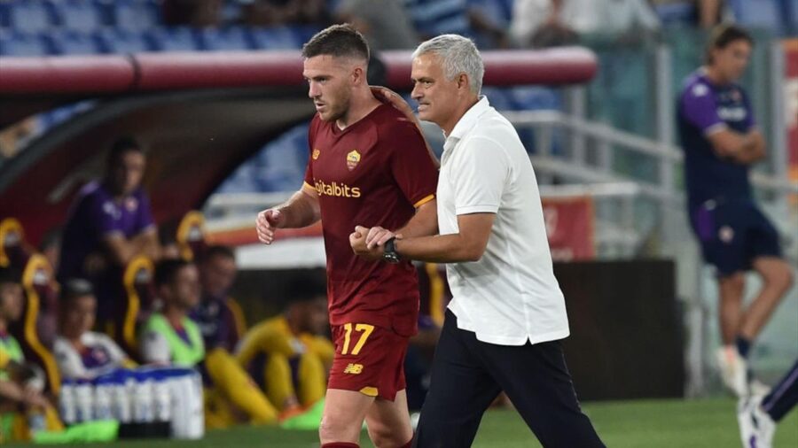 Veretout e mourinho