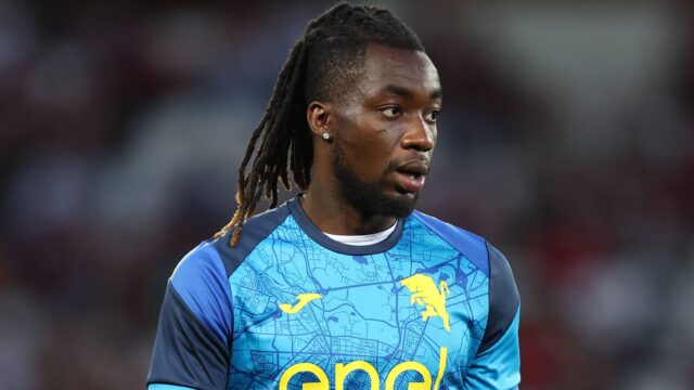 Yann karamoh torino fc warm up serie a torino v venezia fc olimpico may 2 2025 turin italyjpg